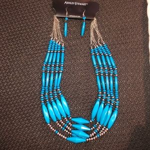 Ashley Stewart Necklace and Earring set